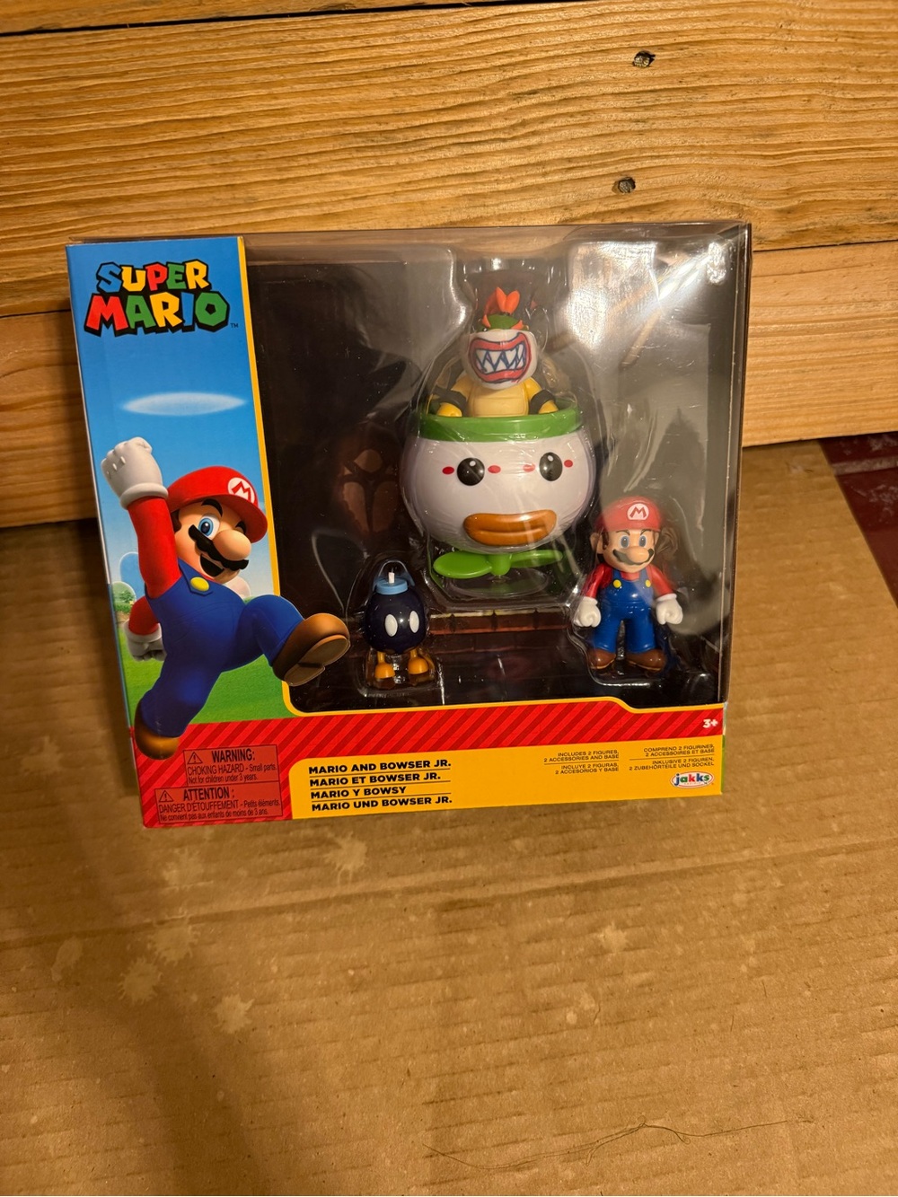 Nintendo Mario & Bowser Jr. Figure Pack - Red, White, Green